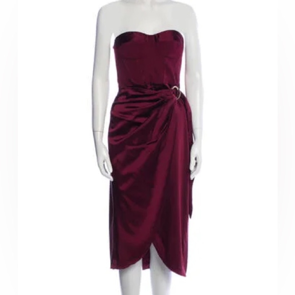 Jonathan Simkhai Strapless Knee-Length Dress